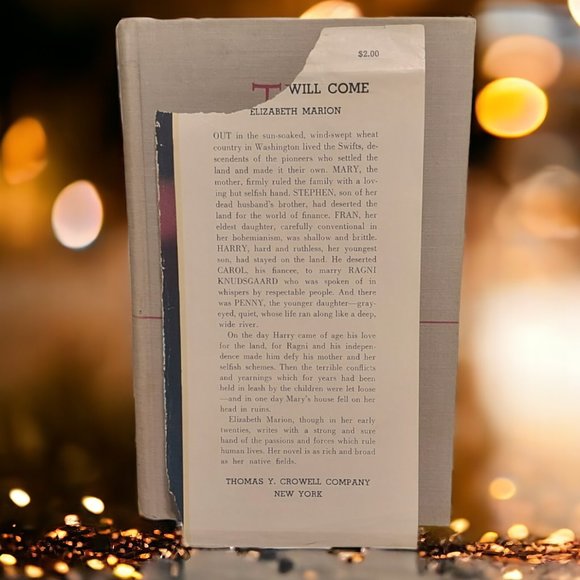 RARE 1939 Author Autographed - "The Day Will Come" Book by Elizabeth M Saunders - Picture 7 of 9